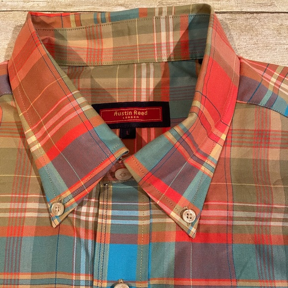 Host Pick! NWT Austin Reed London Men’s Long Sleeve Button Down Shirt size Large - Picture 3 of 10